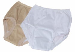 100% Cotton Band Leg Incontinent Panty - BEIGE